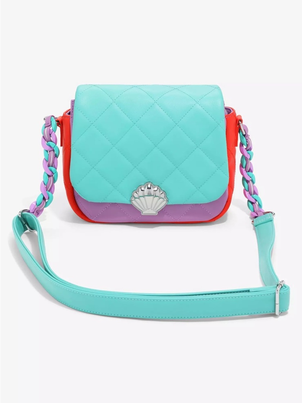 Loungefly Disney The Little Mermaid Ariel Color Block Handbag